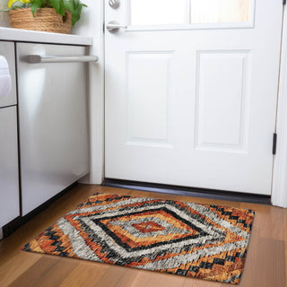 Piper Looms Chantille Aztec ACN1890 Terracotta Machine Washable Area Rug Scatter Lifestyle Image Feature
