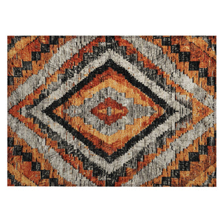 Piper Looms Chantille Aztec ACN1890 Terracotta Machine Washable Area Rug Scatter Main Image