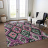Piper Looms Chantille Aztec ACN1891 Blush Machine Washable Area Rug Lifestyle Image Feature
