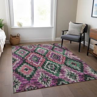 Piper Looms Chantille Aztec ACN1891 Blush Machine Washable Area Rug Lifestyle Image Feature