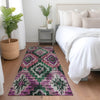 Piper Looms Chantille Aztec ACN1891 Blush Machine Washable Area Rug Runner Lifestyle Image Feature