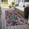 Piper Looms Chantille Aztec ACN1891 Blush Machine Washable Area Rug Runner Outdoor Lifestyle Image Feature