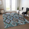 Piper Looms Chantille Aztec ACN1891 Brown Machine Washable Area Rug Lifestyle Image Feature