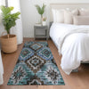 Piper Looms Chantille Aztec ACN1891 Brown Machine Washable Area Rug Runner Lifestyle Image Feature