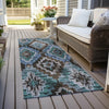 Piper Looms Chantille Aztec ACN1891 Brown Machine Washable Area Rug Runner Outdoor Lifestyle Image Feature