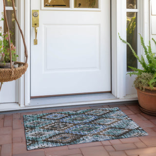 Piper Looms Chantille Aztec ACN1891 Brown Machine Washable Area Rug Scatter Outdoor Lifestyle Image Feature