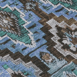 Piper Looms Chantille Aztec ACN1891 Brown Machine Washable Area Rug Swatch Image