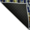 Piper Looms Chantille Aztec ACN1891 Navy Machine Washable Area Rug Backing Image