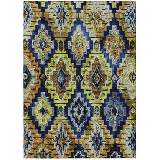 Piper Looms Chantille Aztec ACN1891 Navy Machine Washable Area Rug main image