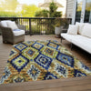 Piper Looms Chantille Aztec ACN1891 Navy Machine Washable Area Rug Outdoor Lifestyle Image Feature