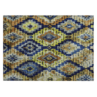 Piper Looms Chantille Aztec ACN1891 Navy Machine Washable Area Rug Scatter Main Image