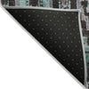 Piper Looms Chantille Aztec ACN1891 Teal Machine Washable Area Rug Backing Image