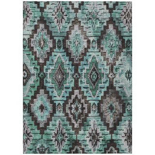 Piper Looms Chantille Aztec ACN1891 Teal Machine Washable Area Rug main image