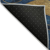 Piper Looms Chantille Swirls ACN1892 Blue Machine Washable Area Rug Backing Image