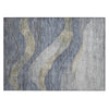 Piper Looms Chantille Swirls ACN1892 Denim Machine Washable Area Rug Scatter Main Image