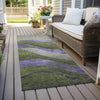 Piper Looms Chantille Swirls ACN1892 Olive Machine Washable Area Rug Runner Outdoor Lifestyle Image Feature