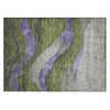 Piper Looms Chantille Swirls ACN1892 Olive Machine Washable Area Rug Scatter Main Image