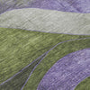 Piper Looms Chantille Swirls ACN1892 Olive Machine Washable Area Rug Swatch Image