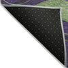Piper Looms Chantille Swirls ACN1892 Purple Machine Washable Area Rug Backing Image