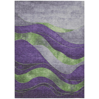 Piper Looms Chantille Swirls ACN1892 Purple Machine Washable Area Rug main image