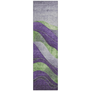 Piper Looms Chantille Swirls ACN1892 Purple Machine Washable Area Rug Runner Main Image