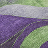 Piper Looms Chantille Swirls ACN1892 Purple Machine Washable Area Rug Swatch Image