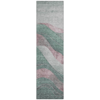 Piper Looms Chantille Swirls ACN1892 Sage Machine Washable Area Rug Runner Main Image