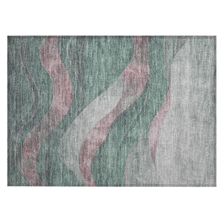 Piper Looms Chantille Swirls ACN1892 Sage Machine Washable Area Rug Scatter Main Image
