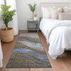 Piper Looms Chantille Swirls ACN1892 Taupe Machine Washable Area Rug Runner Lifestyle Image Feature