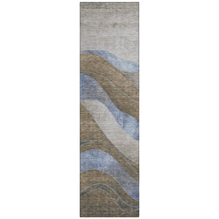 Piper Looms Chantille Swirls ACN1892 Taupe Machine Washable Area Rug Runner Main Image