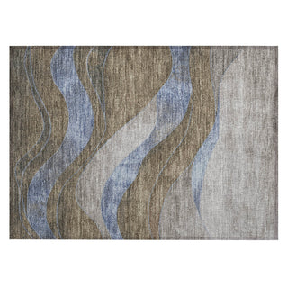 Piper Looms Chantille Swirls ACN1892 Taupe Machine Washable Area Rug Scatter Main Image