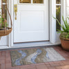 Piper Looms Chantille Swirls ACN1892 Taupe Machine Washable Area Rug Scatter Outdoor Lifestyle Image Feature