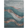 Piper Looms Chantille Swirls ACN1892 Teal Machine Washable Area Rug main image