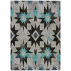 Piper Looms Chantille Aztec ACN1893 Black Machine Washable Area Rug main image