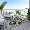 Piper Looms Chantille Aztec ACN1893 Black Machine Washable Area Rug Outdoor Lifestyle Image Feature
