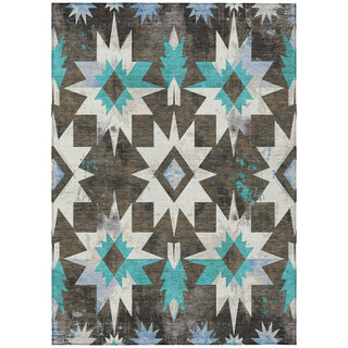 Piper Looms Chantille Aztec ACN1893 Brown Machine Washable Area Rug main image