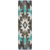 Piper Looms Chantille Aztec ACN1893 Brown Machine Washable Area Rug Runner Main Image