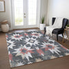 Piper Looms Chantille Aztec ACN1893 Charcoal Machine Washable Area Rug Lifestyle Image Feature