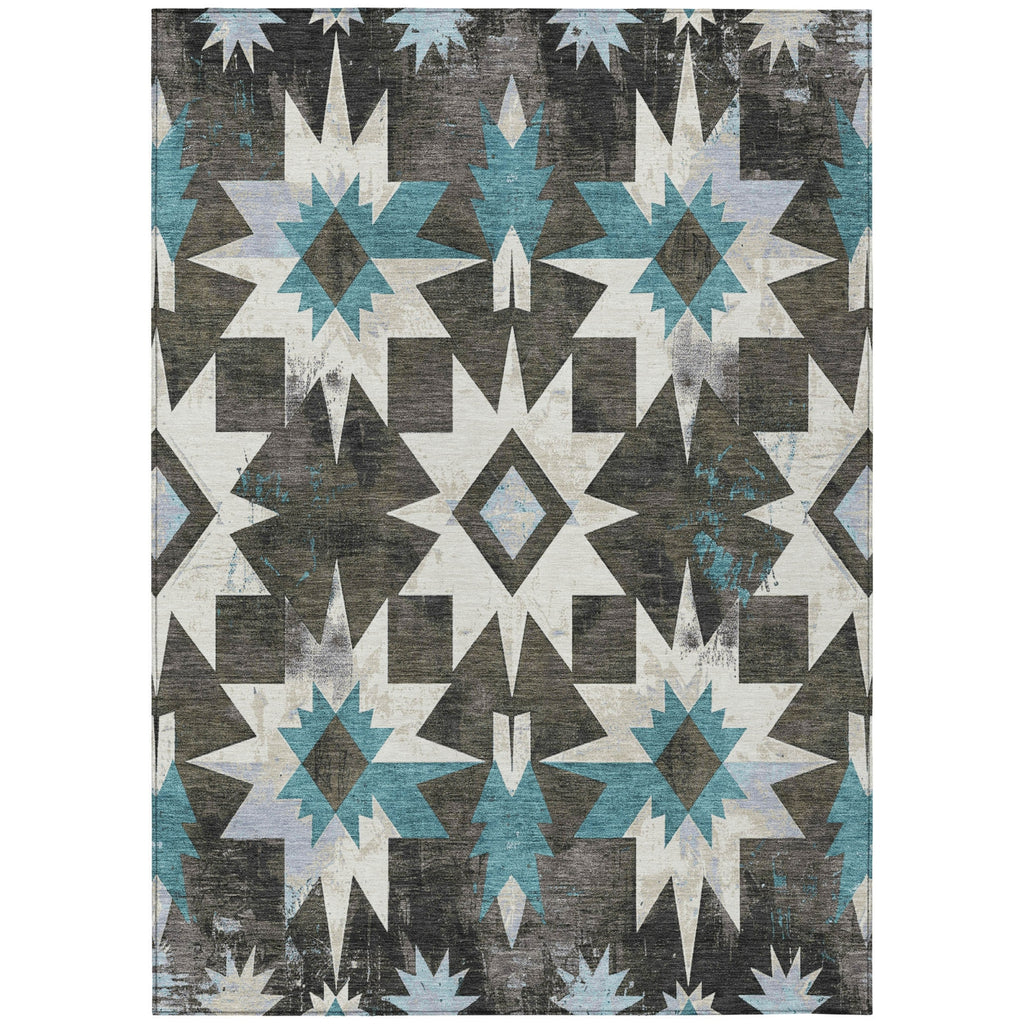 Piper Looms Chantille Aztec ACN1893 Coffee Machine Washable Area Rug main image
