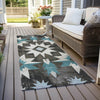 Piper Looms Chantille Aztec ACN1893 Coffee Machine Washable Area Rug Runner Outdoor Lifestyle Image Feature