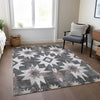 Piper Looms Chantille Aztec ACN1893 Graphite Machine Washable Area Rug Lifestyle Image Feature
