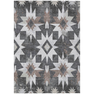 Piper Looms Chantille Aztec ACN1893 Graphite Machine Washable Area Rug main image