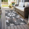 Piper Looms Chantille Aztec ACN1893 Graphite Machine Washable Area Rug Runner Outdoor Lifestyle Image Feature