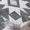 Piper Looms Chantille Aztec ACN1893 Graphite Machine Washable Area Rug Swatch Image