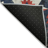 Piper Looms Chantille Aztec ACN1893 Navy Machine Washable Area Rug Backing Image