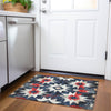 Piper Looms Chantille Aztec ACN1893 Navy Machine Washable Area Rug Scatter Lifestyle Image Feature