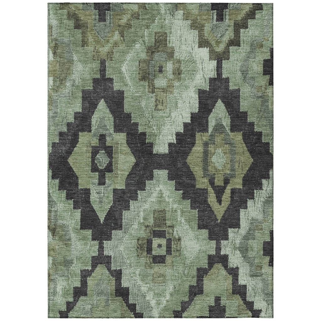 Piper Looms Chantille Aztec ACN1894 Aloe Machine Washable Area Rug main image