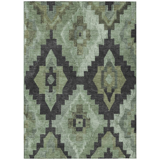 Piper Looms Chantille Aztec ACN1894 Aloe Machine Washable Area Rug main image