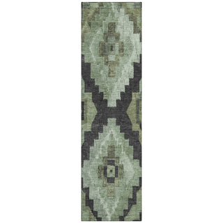 Piper Looms Chantille Aztec ACN1894 Aloe Machine Washable Area Rug Runner Main Image