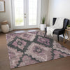 Piper Looms Chantille Aztec ACN1894 Blush Machine Washable Area Rug Lifestyle Image Feature